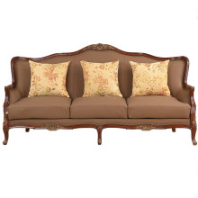 European style wooden single sofa accent chair